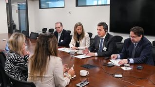 Sergio Massa mantiene una nutrida agenda de reuniones en Estados Unidos.