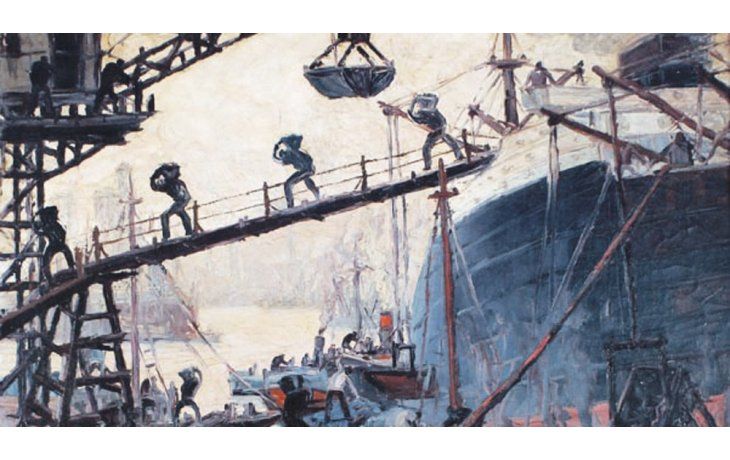 ámbito.com | Descarga de carbón. El óleo de Benito Quinquela Martín, vendido en u$s208.426, se coloca primero en el top ten. Le sigue “Canción de otoño”, de Fernando Fader, subastada en u$s171.780.