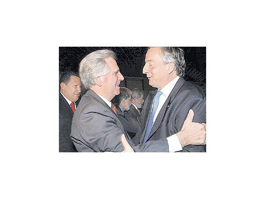 Encuentro Kirchner-Tabaré Vázquez