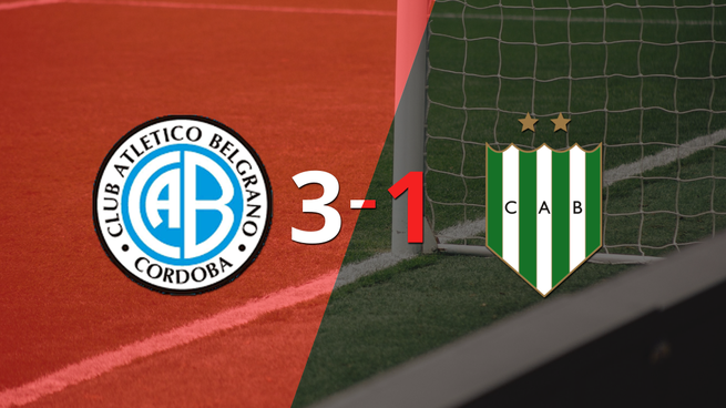 Pablo Vegetti ayudó con doblete a Belgrano en victoria frente a Banfield