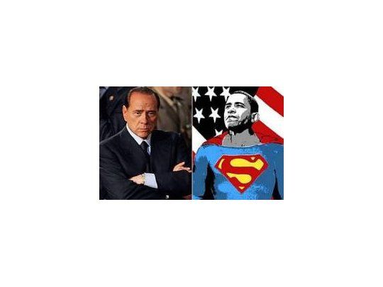 Berlusconi y la litografía de Obama que compró en la Costa Azul