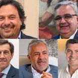 Los 5 gobernadores que el Gobierno destacó por su colaboración para aprobar al reforma. Los 5 gobernadores que el Gobierno destacó por su colaboración para aprobar al reforma.