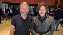 Aliados: Rogelio Frigerio, gobernador de Entre Ríos, y Javier Milei.