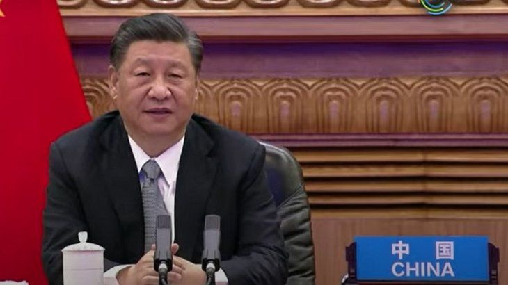 El presidente chino Xi Jinping en la Cumbre de Líderes sobre el Clima.