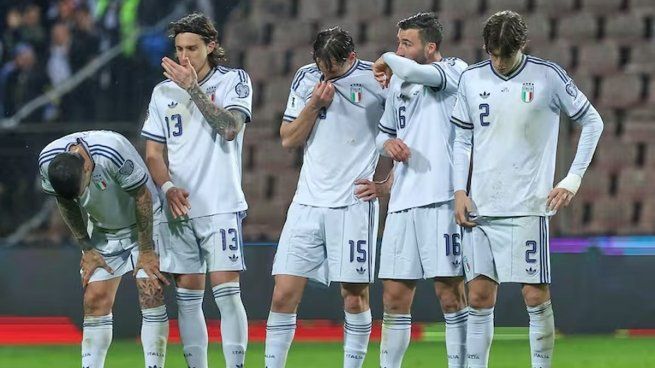 Italia se quedó afuera de la Copa del Mundo por tercera vez consecutiva.