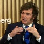 El presidente Javier Milei ser refirió a la política cambiaria durante una entrevista que brindó a Bloomberg. El presidente Javier Milei ser refirió a la política cambiaria durante una entrevista que brindó a Bloomberg.