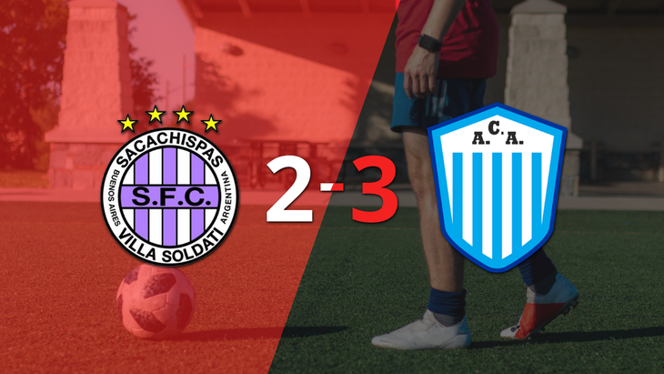 En un partido increíble, Argentino de Merlo le ganó a Sacachispas por 3 a 2