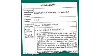 ámbito.com | Según la auditoría del Gobierno porteño, al controlar el ejercicio2005 de la obra social de los municipales se confirmarongraves fallas contables y financieras en el manejo de laentidad. El trabajo, presentado en abril de 2007, terminócajoneado.