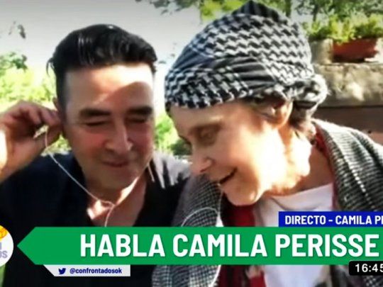 CamilaPerissé junto a Julio “El Chino” Fernández, su pareja desde hace más de 30 años.