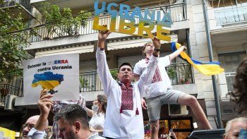 Ucranianos protestaron frente a su embajada en Argentina&nbsp;