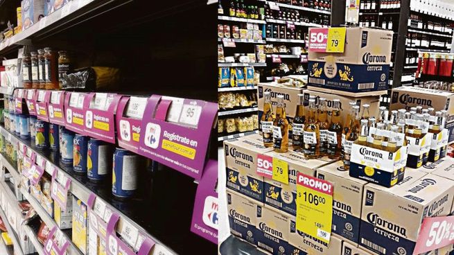 Vidriera. En algunos comercios los productos importados tienen un lugar privilegiado. Ofrecen descuentos con tarjetas y hasta promociones tentadoras. Una forma de liquidar el stock.