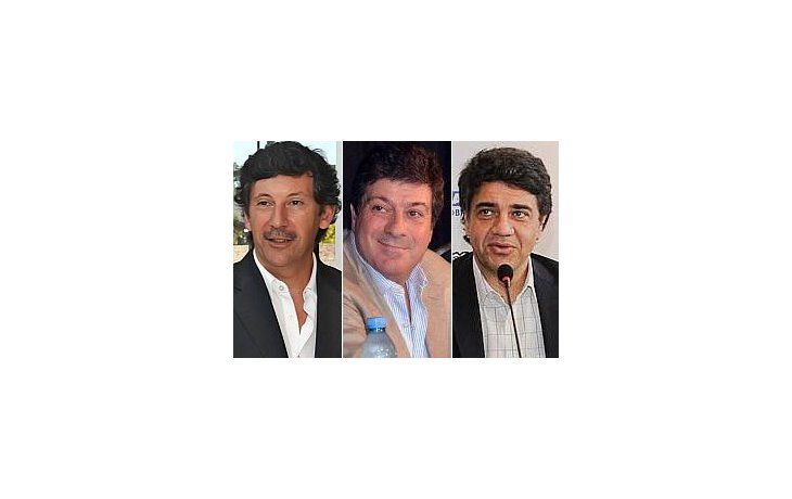 Gustavo Posse, Gabriel Mariotto y Jorge Macri.