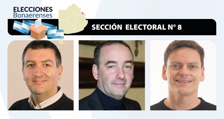 Los candidatos de la octava sección electoral de la PBA. Los candidatos de la octava sección electoral de la PBA.