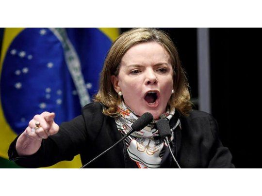 Gleisi Hoffmann, presidenta del PT.