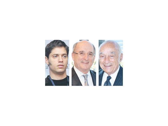 Axel Kicillof, Antoni Brufau, Enrique Eskenazi