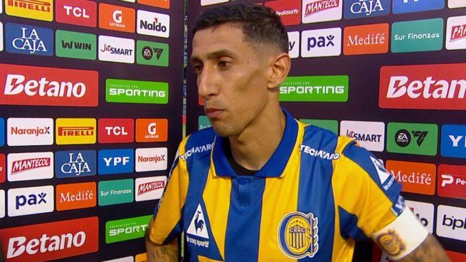 Di María respondió al pasillo efectuado por Estudiantes