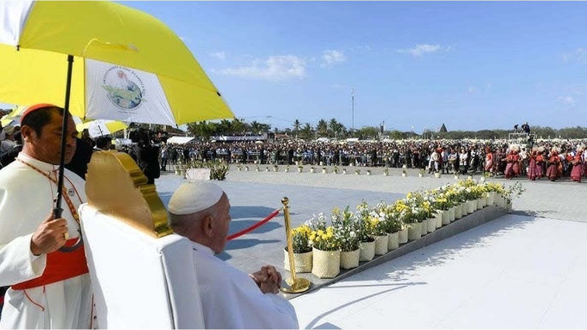 Pope Francis gave a mass before more than 600,000 people in East Timor