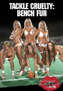 La chicas de la Liga de Fútbol Americano en Lencería  se desnudaron para PETA.