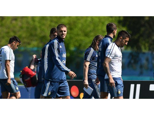 La Selección se volvió a entrenar e Icardi se adueñó de todas las miradas