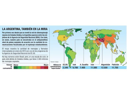 El espionaje de EE.UU. llega a Latinoamérica: en Brasil, masivo