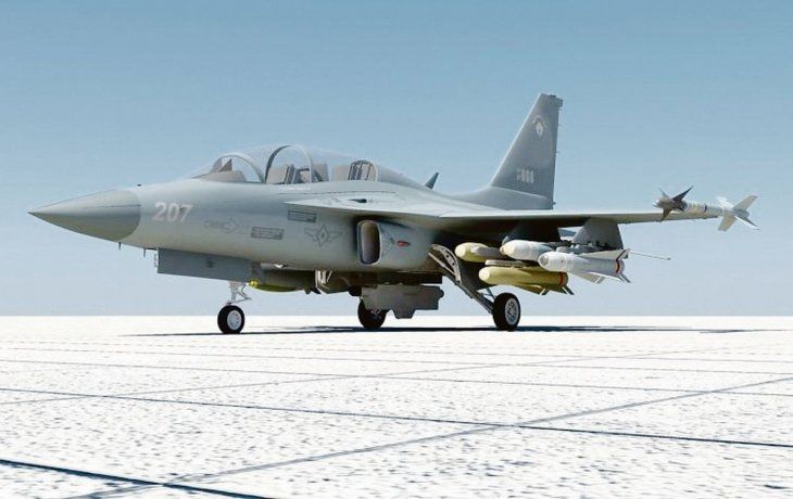 Ataque. El FA-50 coreano que argentina negoció comprar. Una historia de acuerdos y vetos que terminó en el bloqueo de la operación.&nbsp;