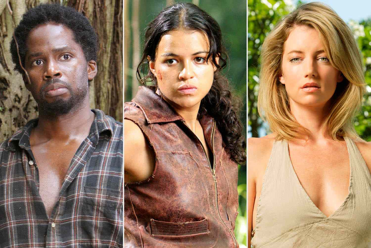 Perrineau, Michelle Rodriguez y Cynthia Watros. Perrineau, Michelle Rodriguez y Cynthia Watros.