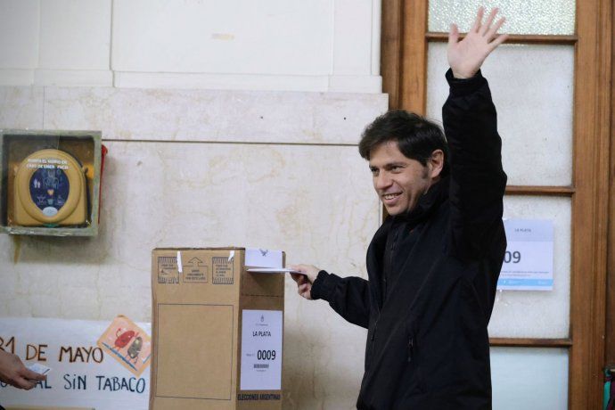 El actual gobernador de la provincia de Buenos Aires y precandidato a la reelección de Unión por la Patria (UP), Axel Kicillof.