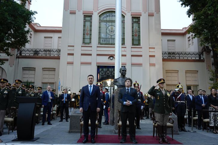 El Presidente participó del acto y dio un breve discurso.