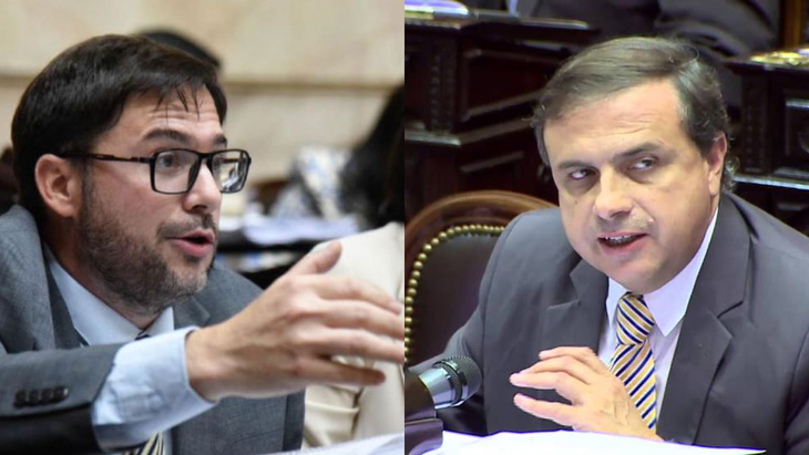 Los diputados Oscar Agost Carreño y Juan Brügge. Los diputados Oscar Agost Carreño y Juan Brügge.