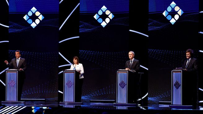Los candidatos se enfrentaron en el primer debate presidencial.