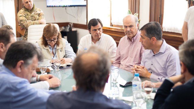 Bullrich anunció medidas desde Nación para contener la crisis de inundaciones en territorio bonaerense.