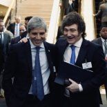 El presidente Javier Milei, junto al ministro de Economía, Luis Caputo. El presidente Javier Milei, junto al ministro de Economía, Luis Caputo.