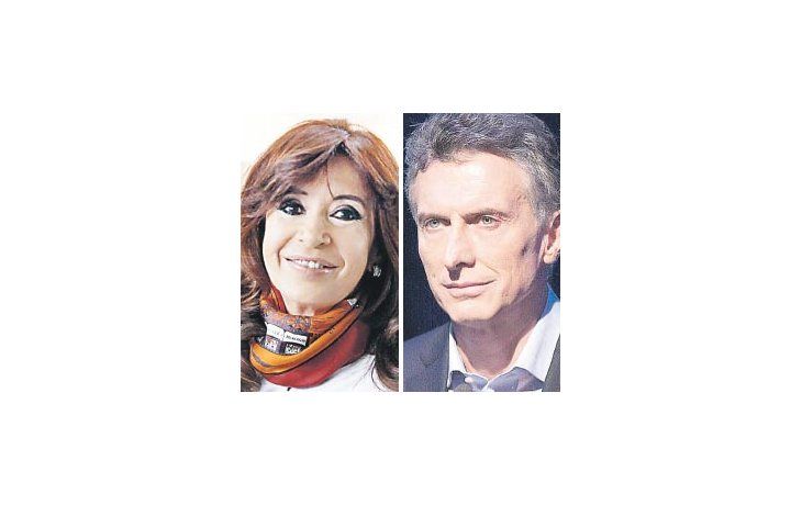 Cristina de Kirchner y Mauricio Macri