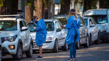 Controles. En Santa Fe reforzaron los test ante el aumento de contagios.