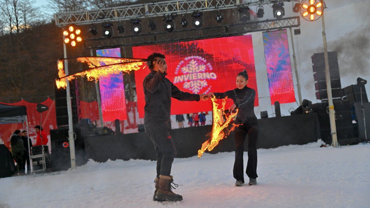 The National Winter Festival was held in Ushuaia