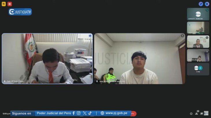 Declaración de Tony Janzen Valverde Victoriano (20) - alias “Pequeño J”. Declaración de Tony Janzen Valverde Victoriano (20) - alias “Pequeño J”.