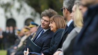Javier Milei y Patricia Bullrich presentaron la reforma del estatuto de la Policía Federal.