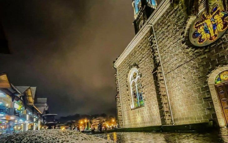 Una nevada histórica sorprendió al sur de Brasil