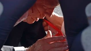 El expresidente Donald Trump fue herido en la oreja derecha durante un acto de campaña.
