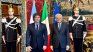 Javier Milei junto a Sergio Mattarella.&nbsp;