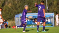 Gauto anotó los últimos dos tantos de la goleada de Argentina.