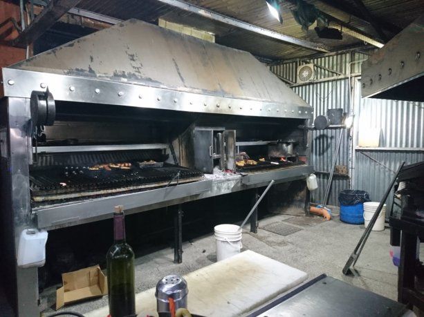 La parrilla de El Ferroviario. 