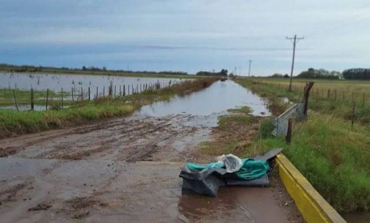 Hay zonas con fuertes inundaciones.