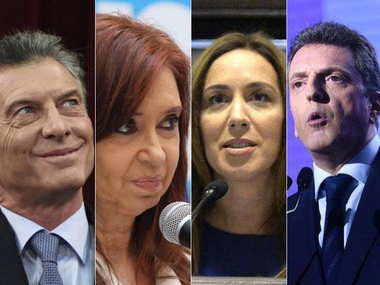 Danza de nombres. Macri, Cristina, Vidal, Massa, Lavagna y Urtubey.