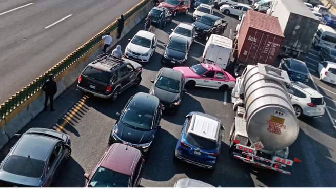 México-Pachuca, una de las autopista con más tráfico de México.