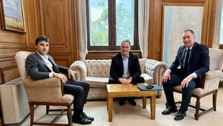 Ignacio Torres, Manuel Adorni y Diego Santilli, reunidos en la Casa Rosada. Ignacio Torres, Manuel Adorni y Diego Santilli, reunidos en la Casa Rosada.