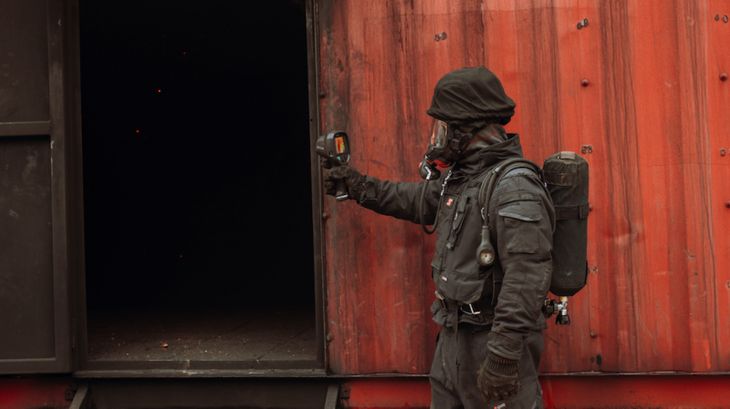 Las cámaras que asisten a los bomberos. Las cámaras que asisten a los bomberos.