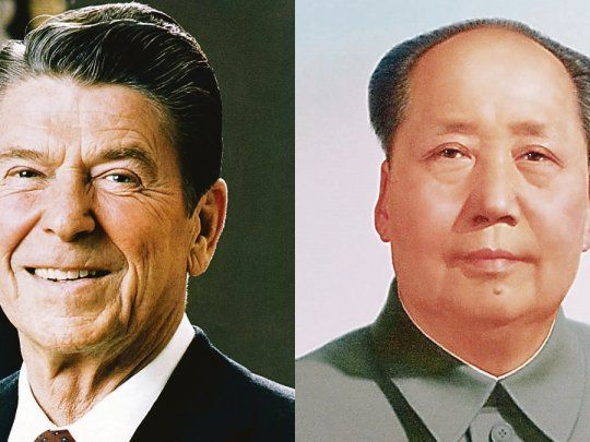 Ronald Reagan y Mao Zeodong