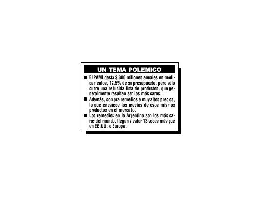 PAMI compra remedios más caros del mundo