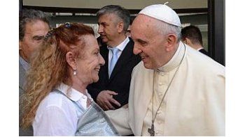 Jorge Bergoglio con su amiga Alicia Barrios